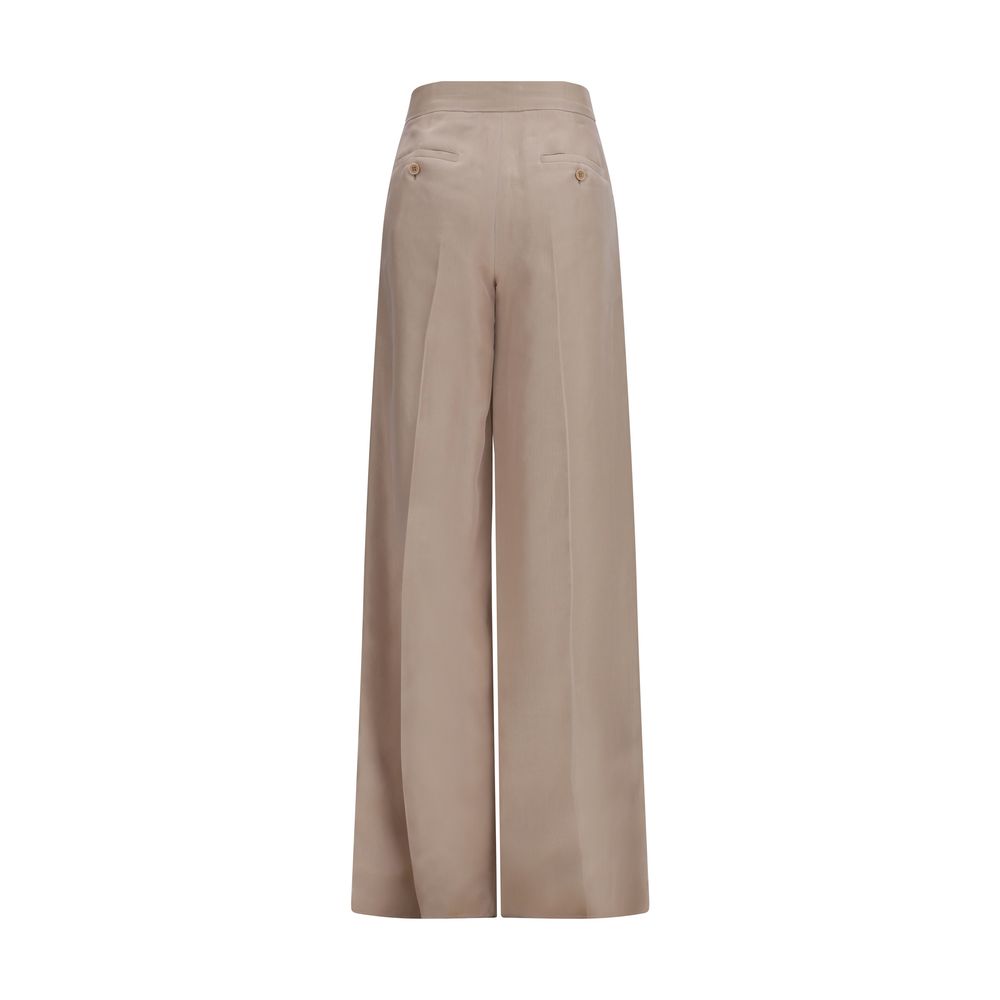 Max Mara Beige Silk Casual Pants | Regal Royce