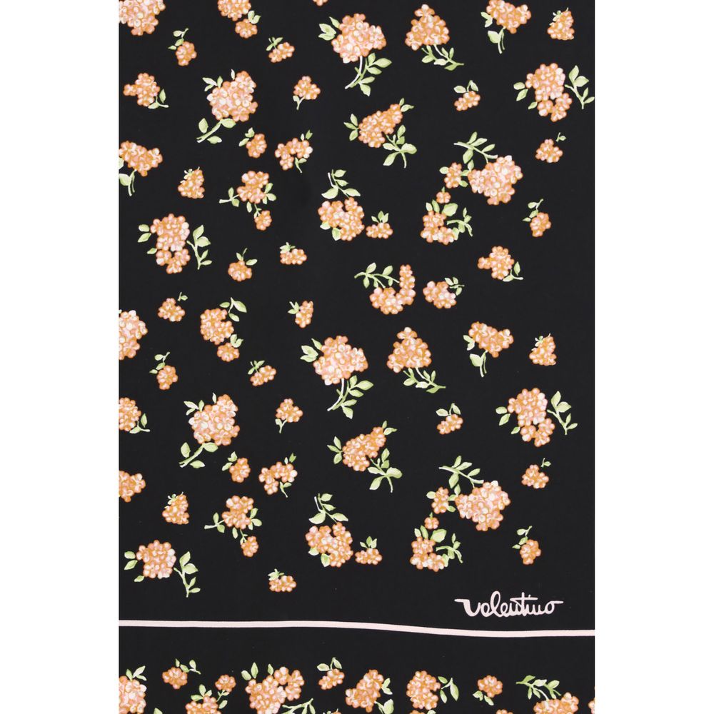 Valentino Garavani Black Silk Scarf | Regal Royce