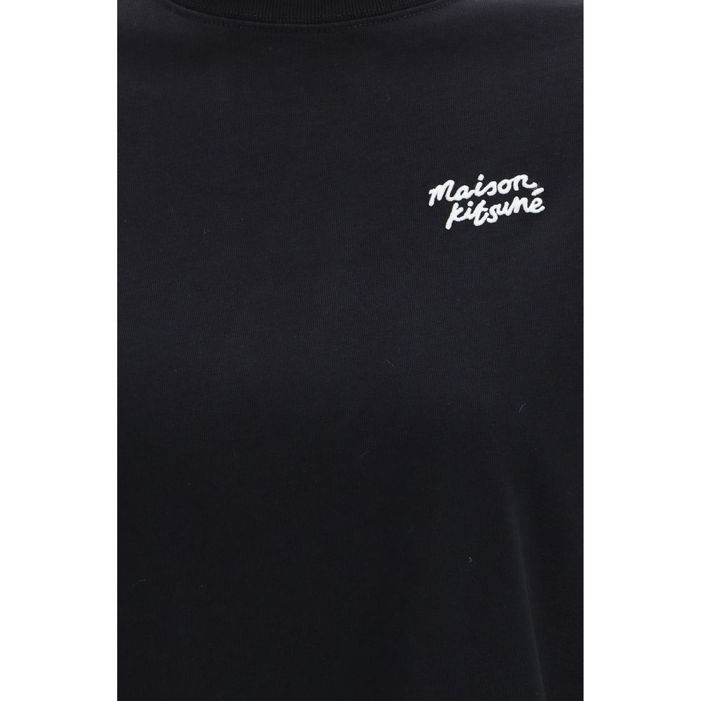 Maison Kitsuné Black Cotton T-Shirt | Regal Royce