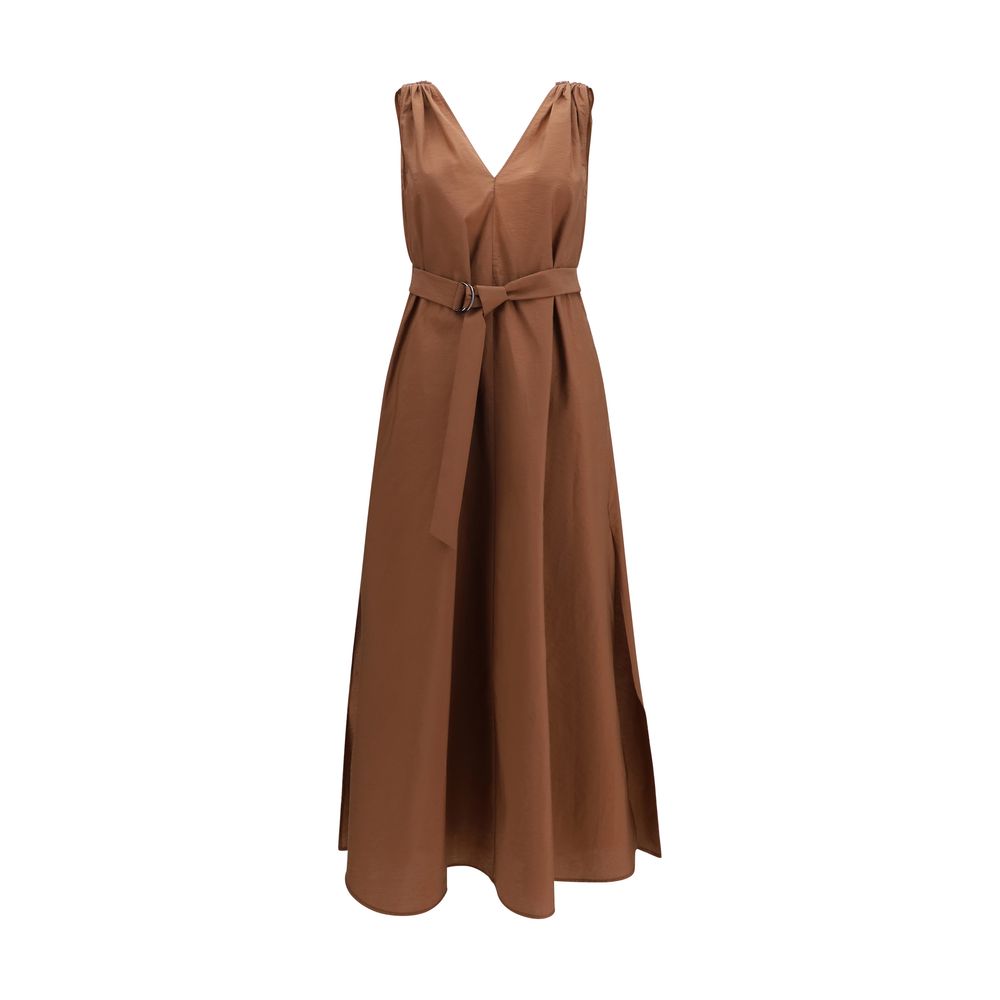 Brunello Cucinelli Brown Polyamide Casual Dress | Regal Royce