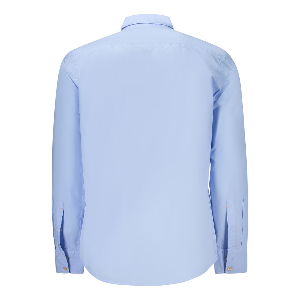 Hugo Boss Azzurro Cotton Men Shirt | Regal Royce