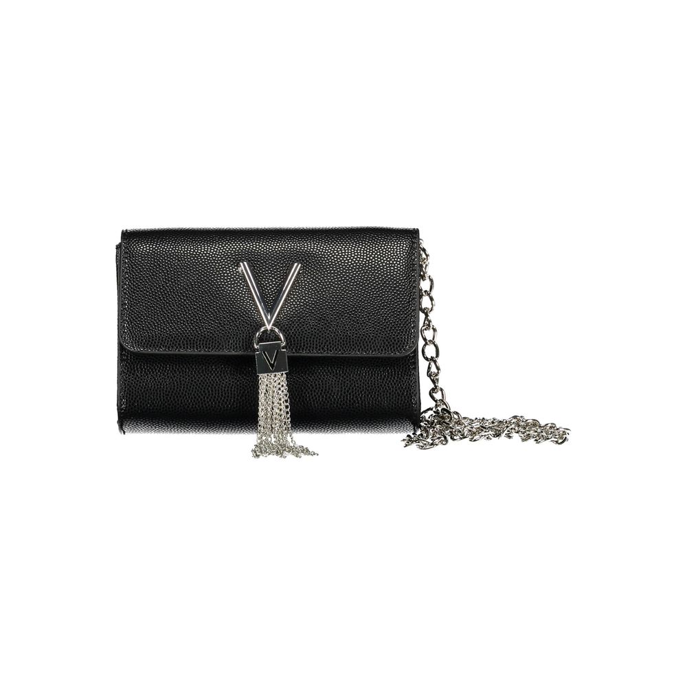 Mario Valentino Black Polyurethane Women Handbag | Regal Royce