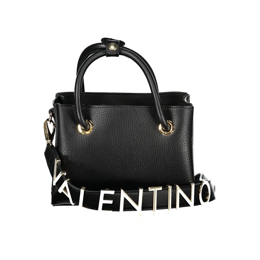 Mario Valentino Nero Polyurethane Women Handbag | Regal Royce
