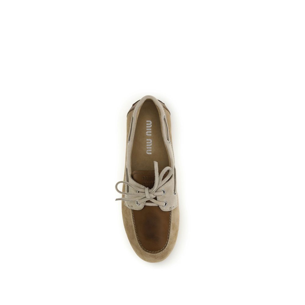Miu Miu Multicolor Calf Leather Bos Taurus Slip-On Loafers | Regal Royce
