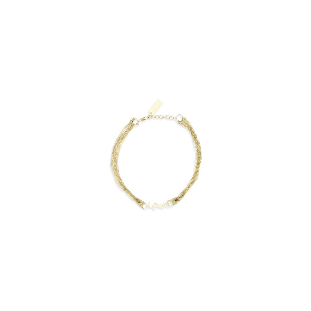 Saint Laurent Gold Brass Bracelet | Regal Royce