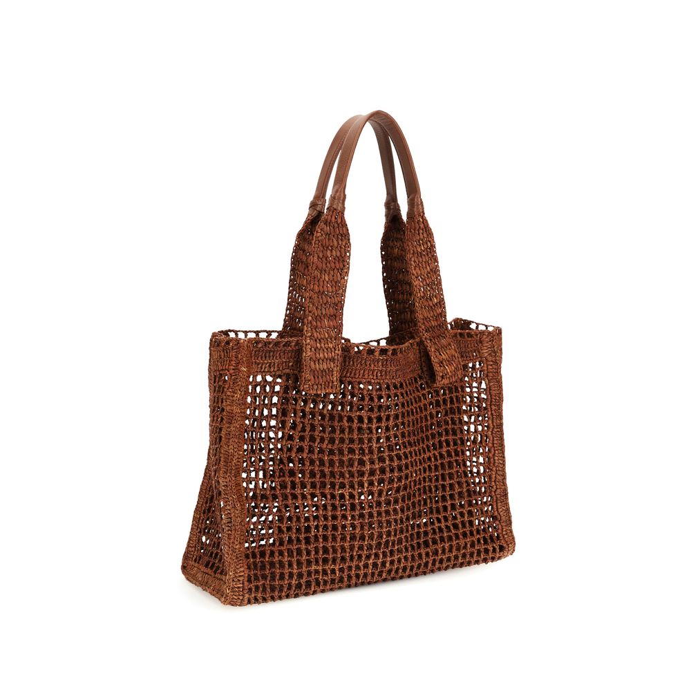 Chloé Brown Raffia Shoulder Bag | Regal Royce