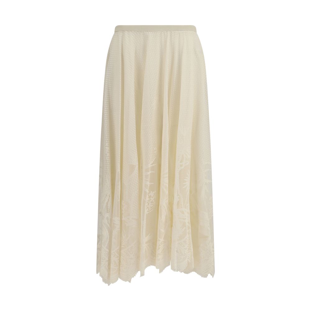 Fabiana Filippi Beige Cotton Long Skirt | Regal Royce