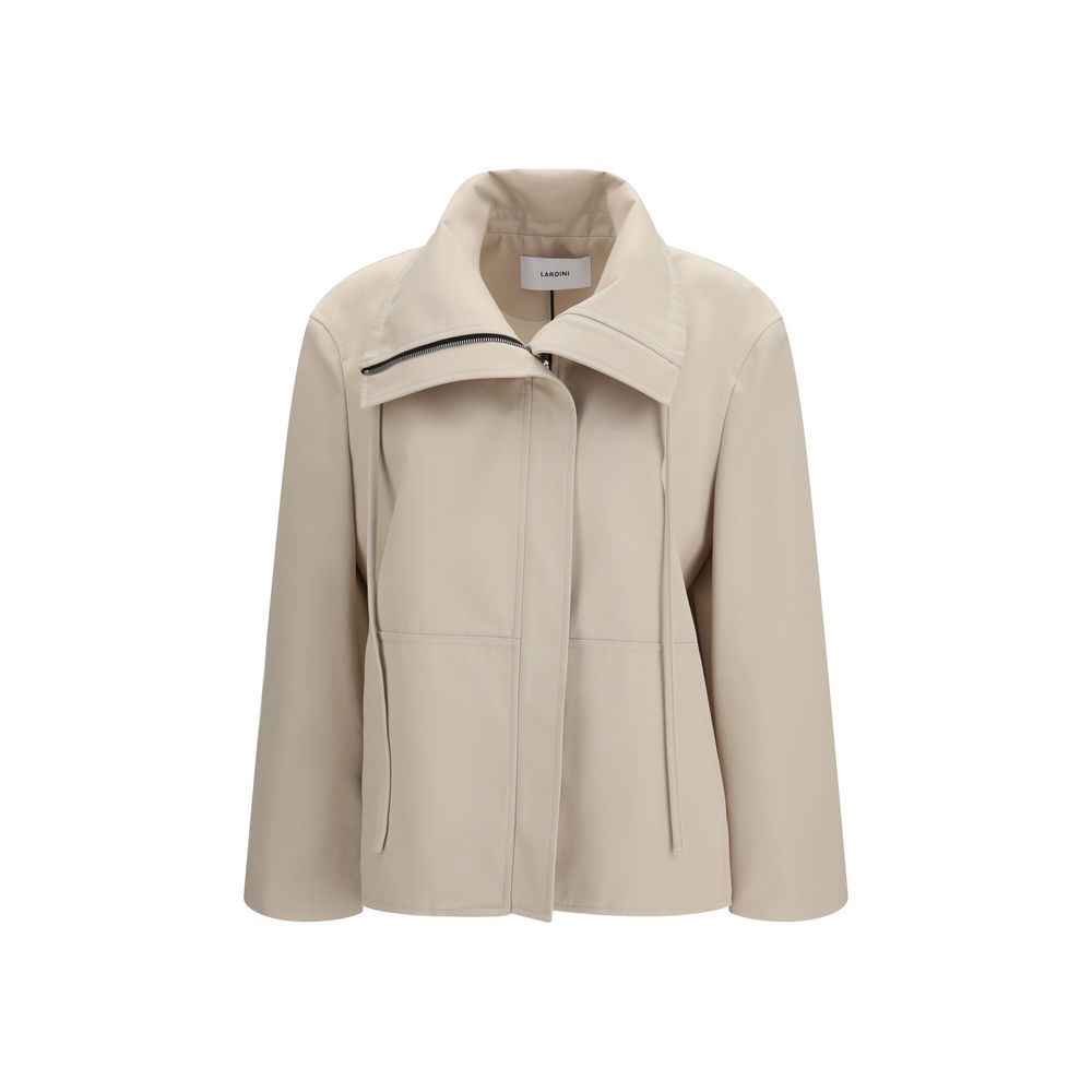 Lardini Beige Polyester Full-Length Jacket | Regal Royce
