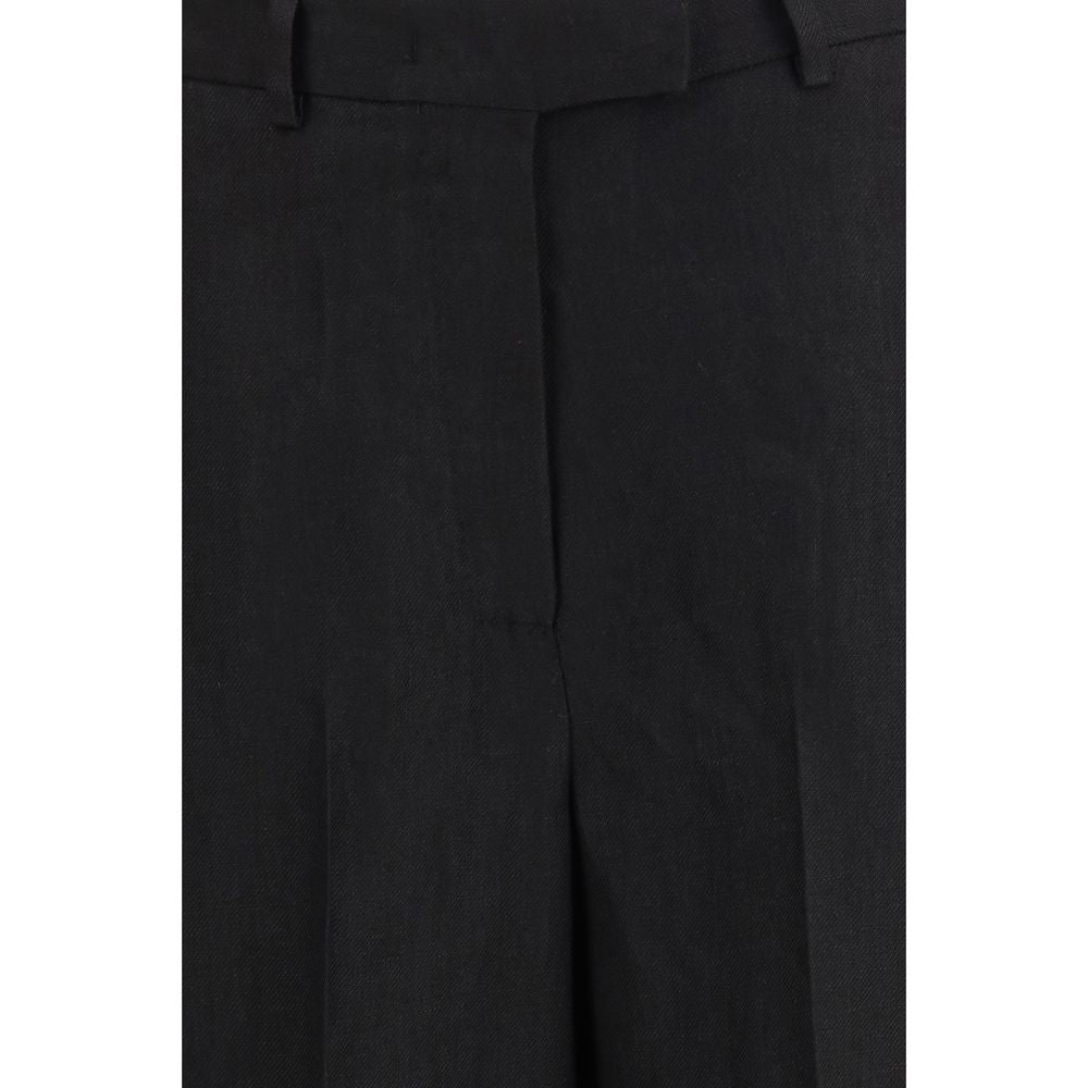 Lardini Black Viscose Bermuda Shorts | Regal Royce