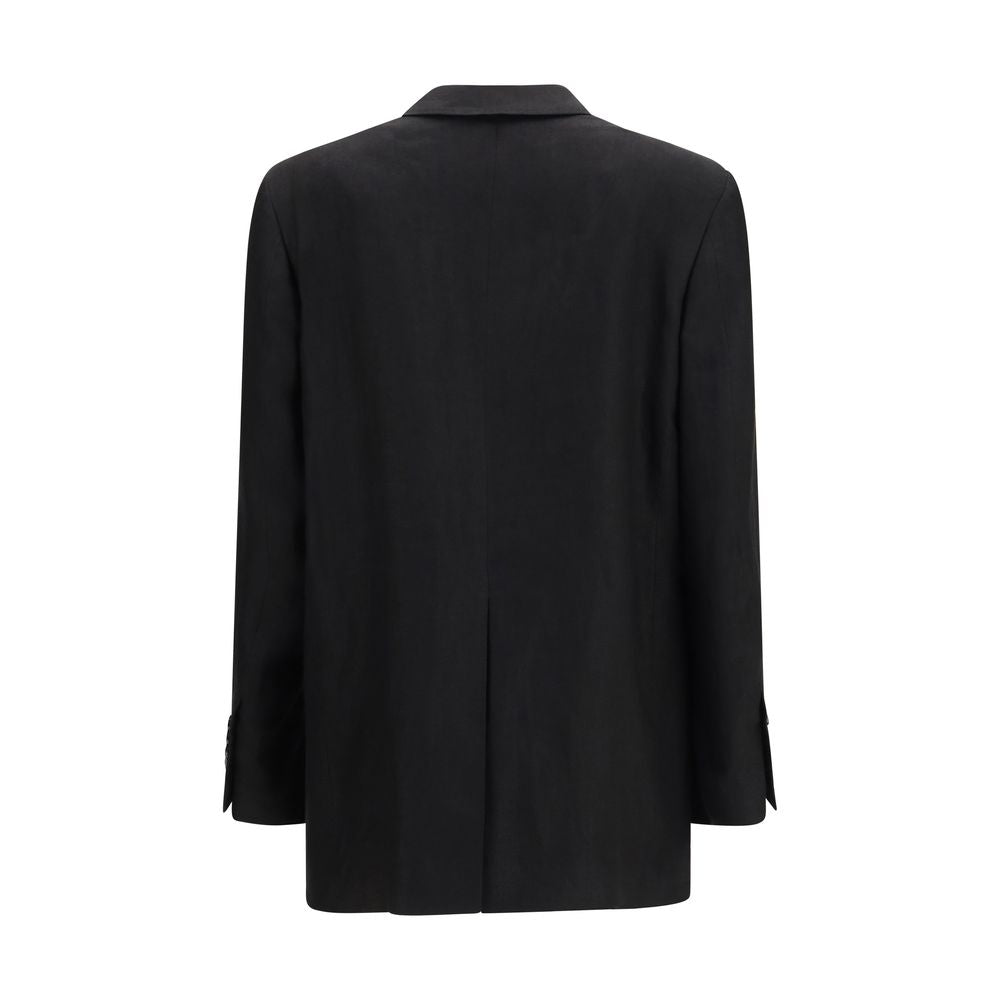 Lardini Black Linen Blazer | Regal Royce