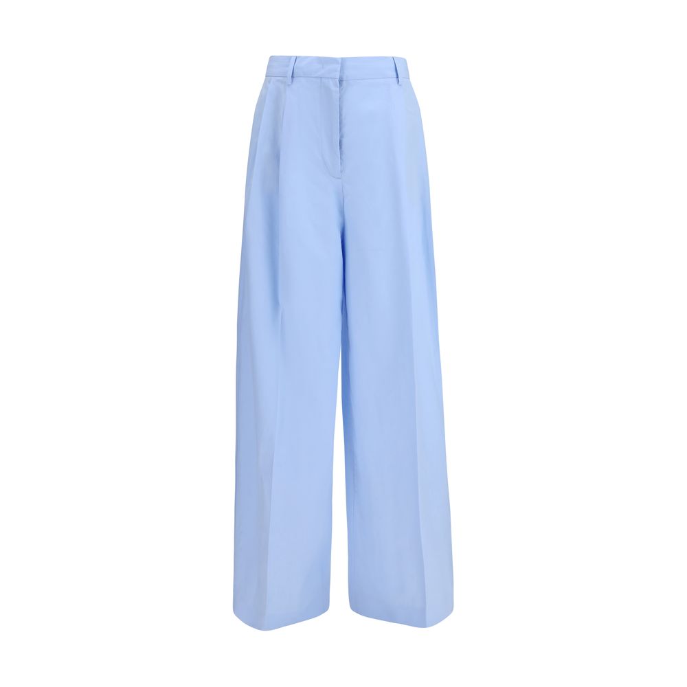 Fabiana Filippi Blue Cotton Casual Pants | Regal Royce