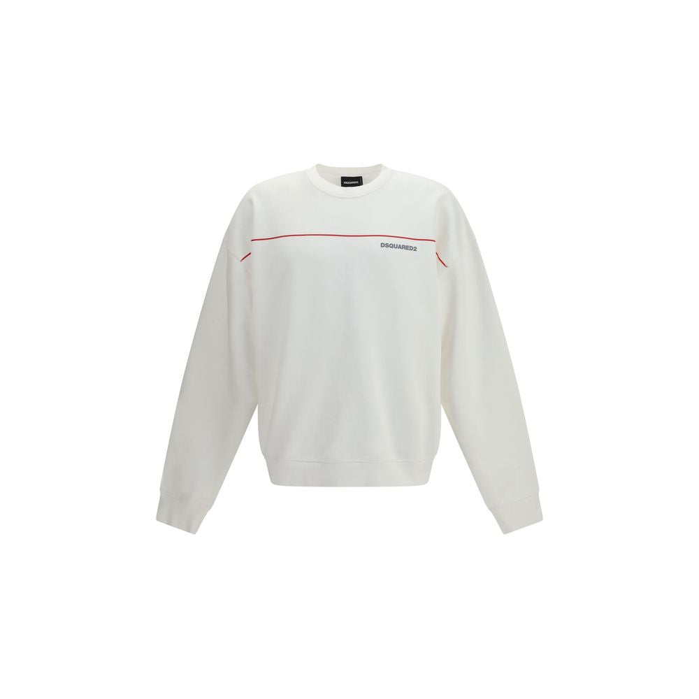 Dsquared² White Cotton Sweatshirt | Regal Royce