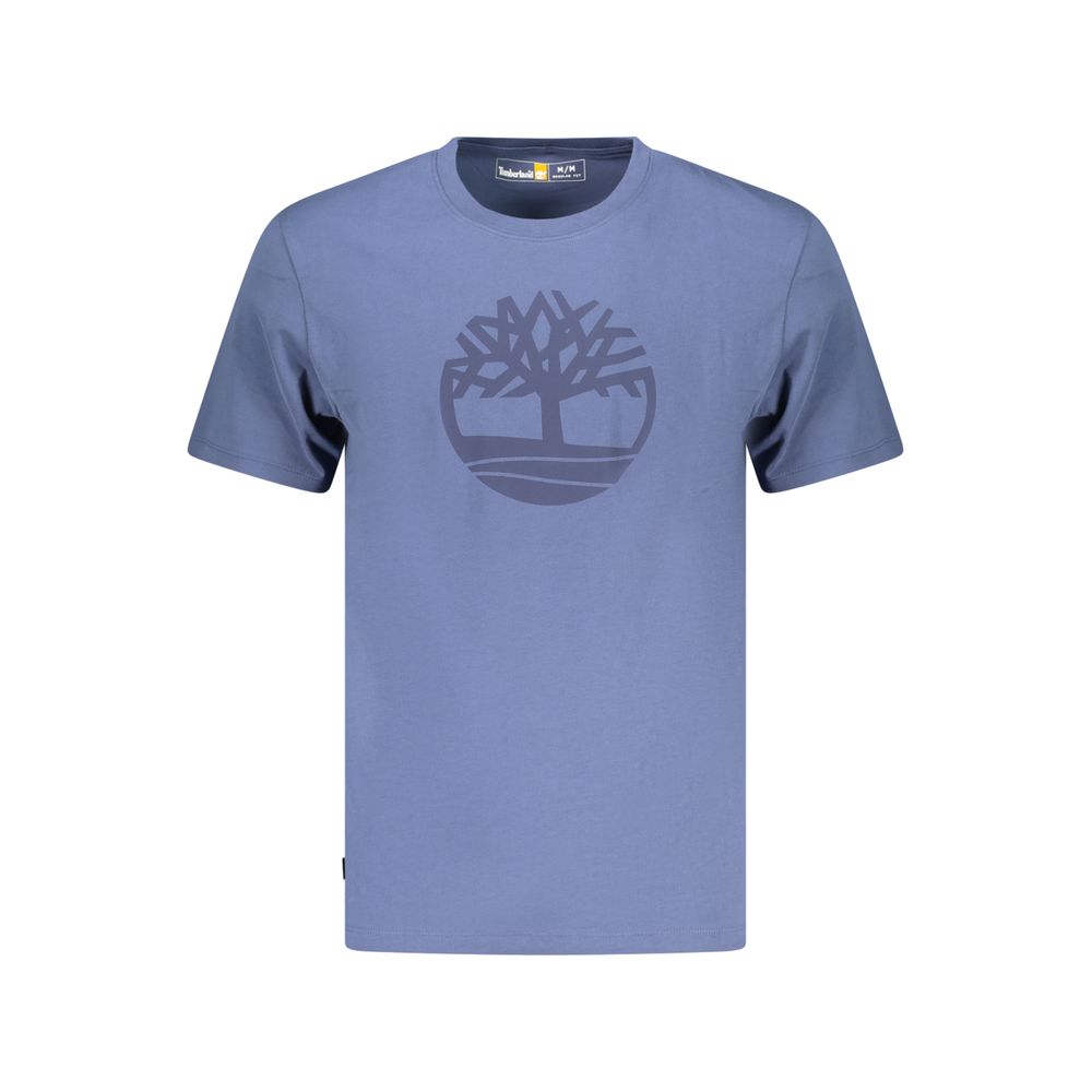 Timberland Blue Organic Cotton Men T-Shirt | Regal Royce