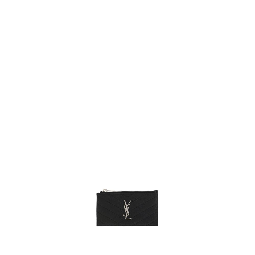 Saint Laurent Black Calf Leather Bos Taurus Wallet | Regal Royce