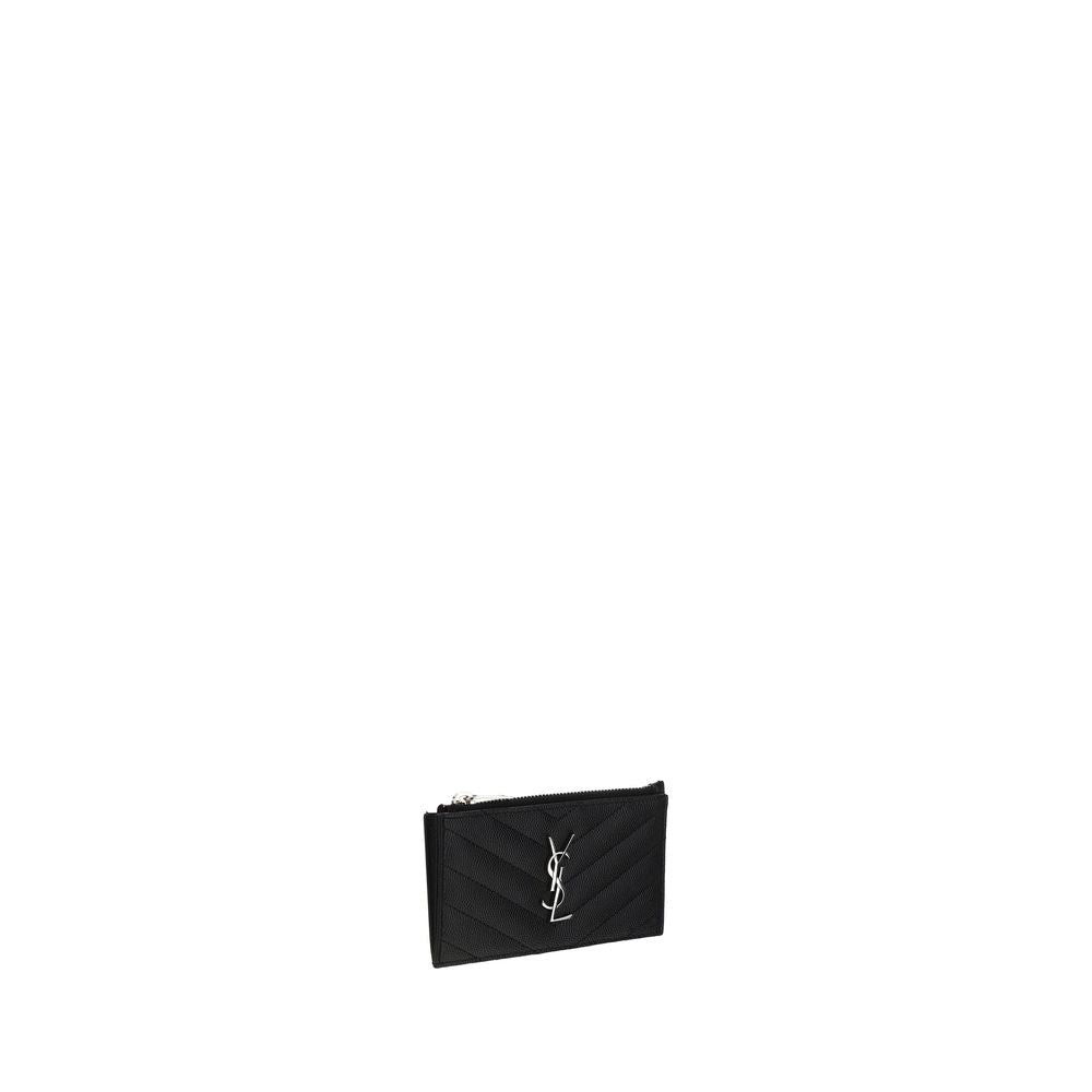 Saint Laurent Black Calf Leather Bos Taurus Wallet | Regal Royce