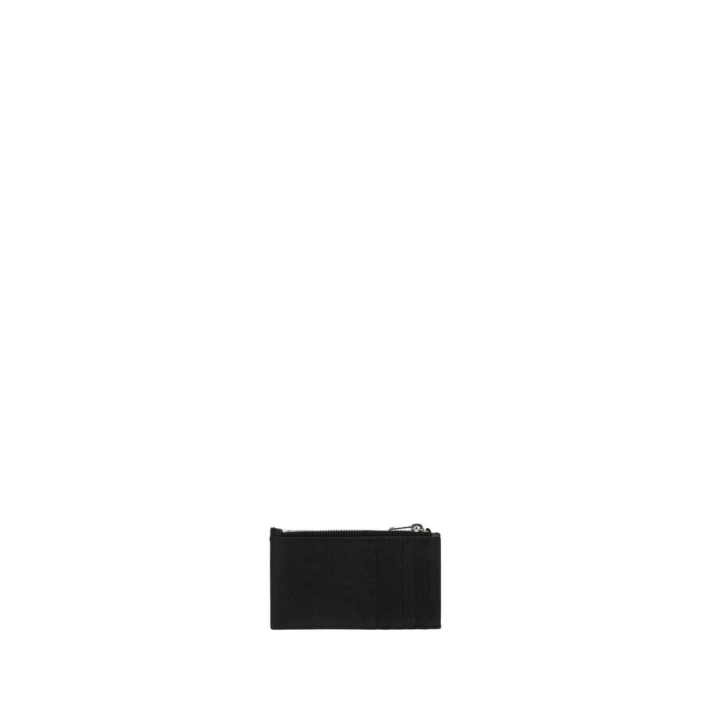 Saint Laurent Black Calf Leather Bos Taurus Wallet | Regal Royce