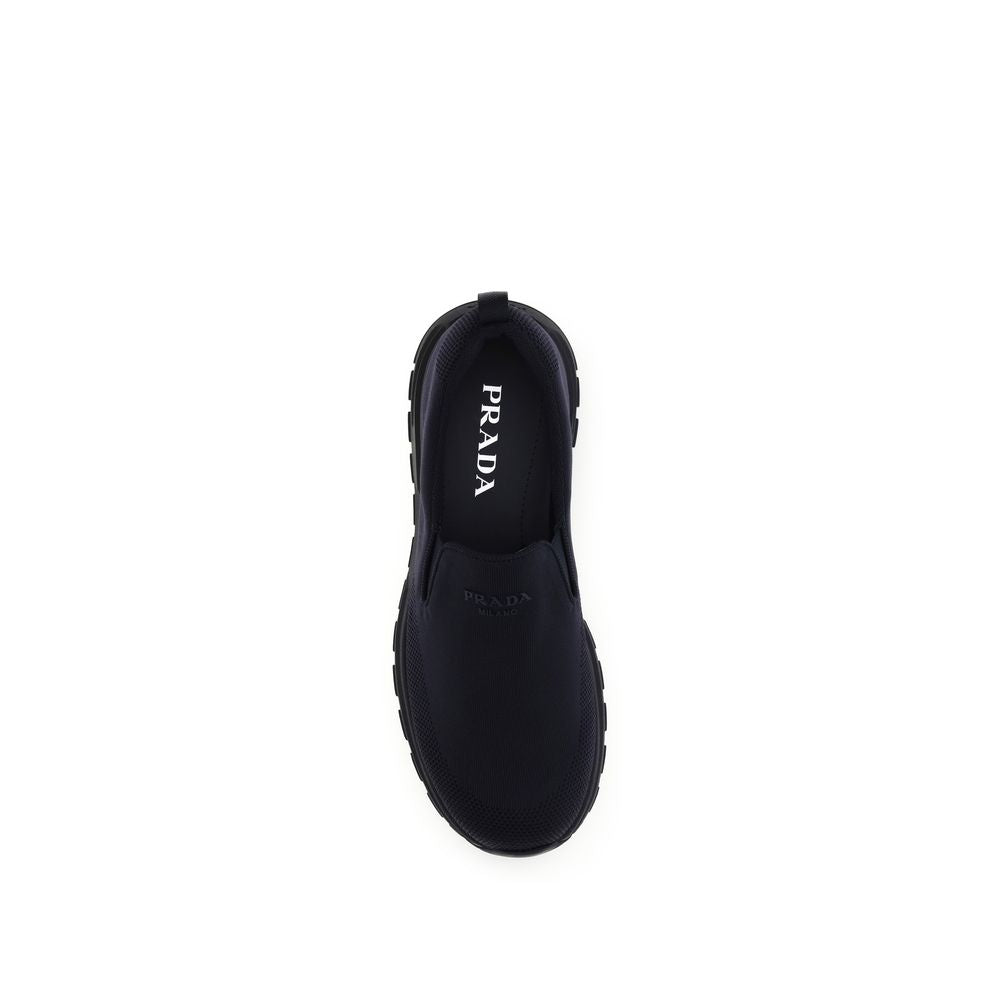 Prada Blue Fabric Sneakers
