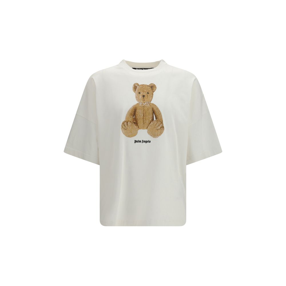 Palm Angels White Cotton T-Shirt | Regal Royce