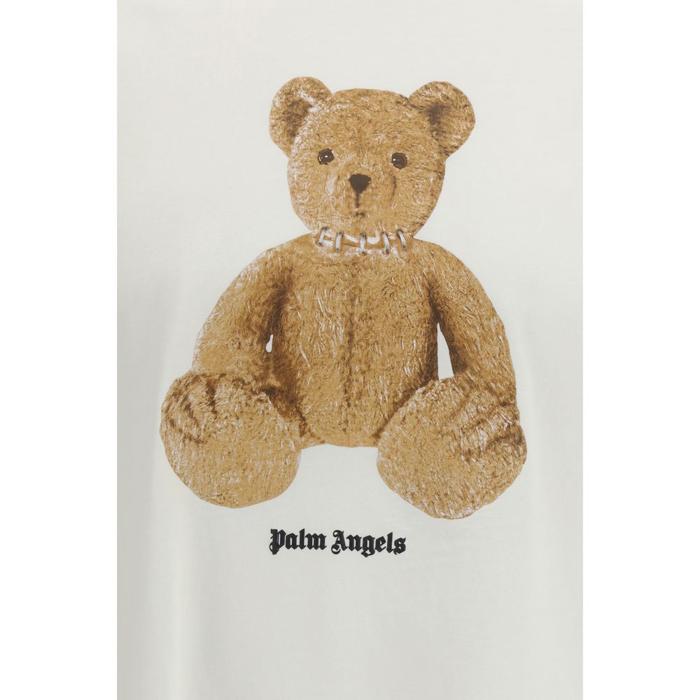 Palm Angels White Cotton T-Shirt | Regal Royce