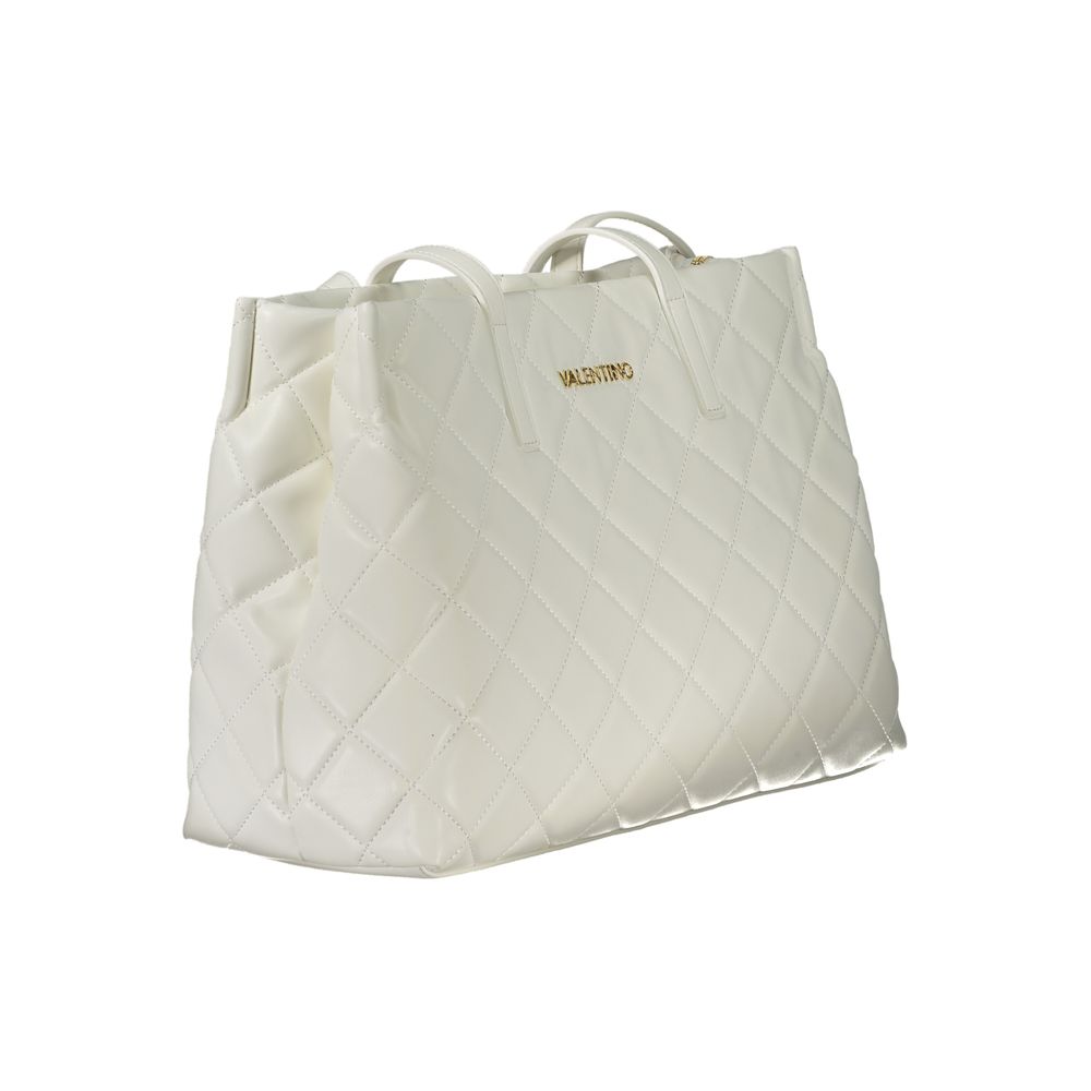 Mario Valentino White Polyurethane Women's Bag | Regal Royce