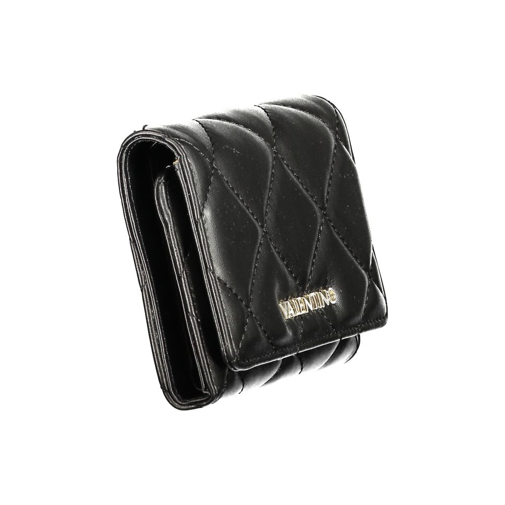 Mario Valentino Black Polyurethane Women's Wallet | Regal Royce
