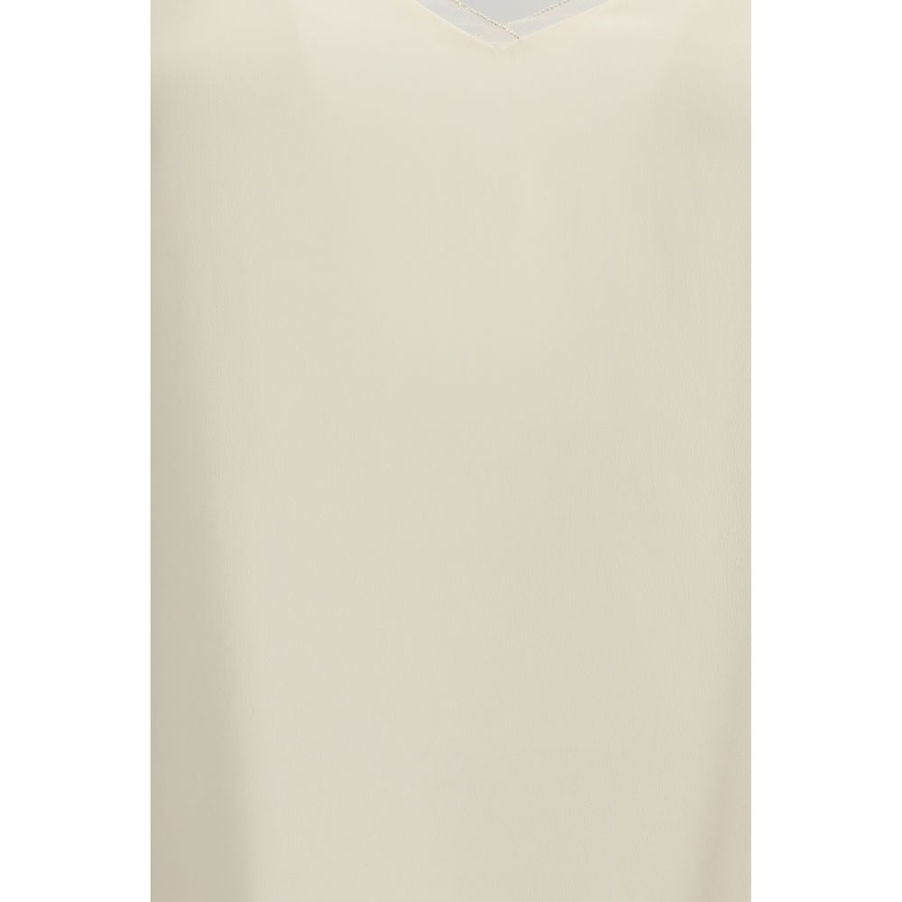 Fabiana Filippi Beige Acetate Blouse | Regal Royce