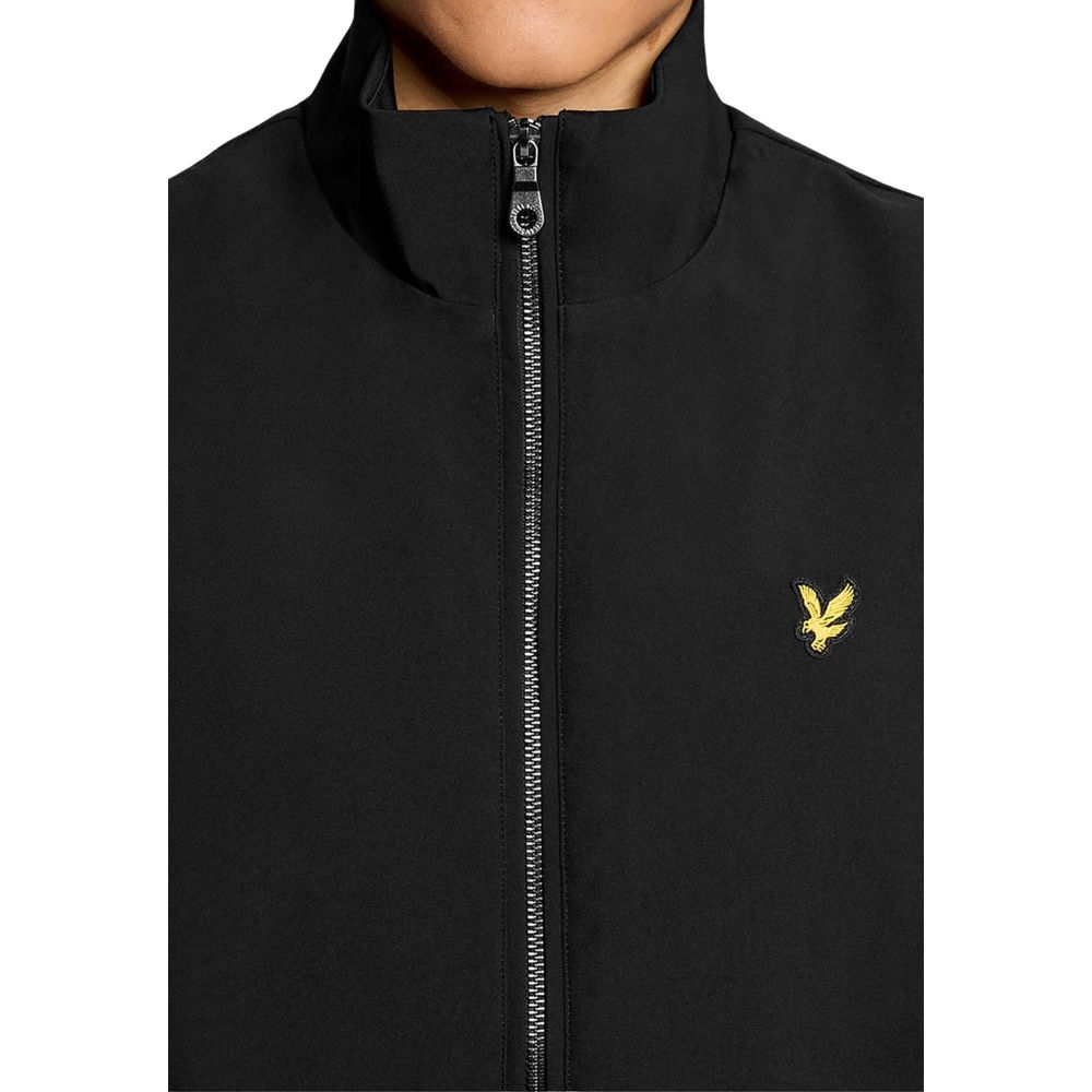 Lyle & Scott Black Polyester Sleeveless Jacket | Regal Royce