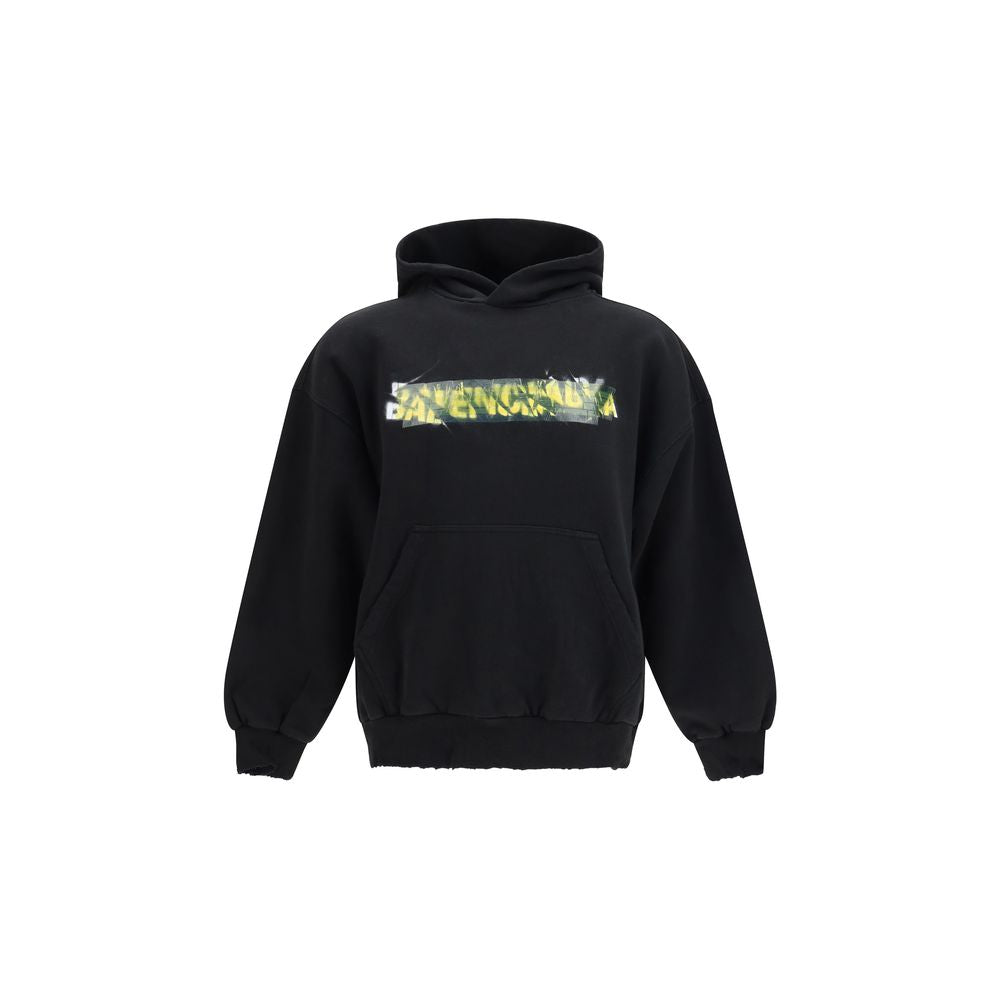 Balenciaga Black Cotton Sweatshirt | Regal Royce