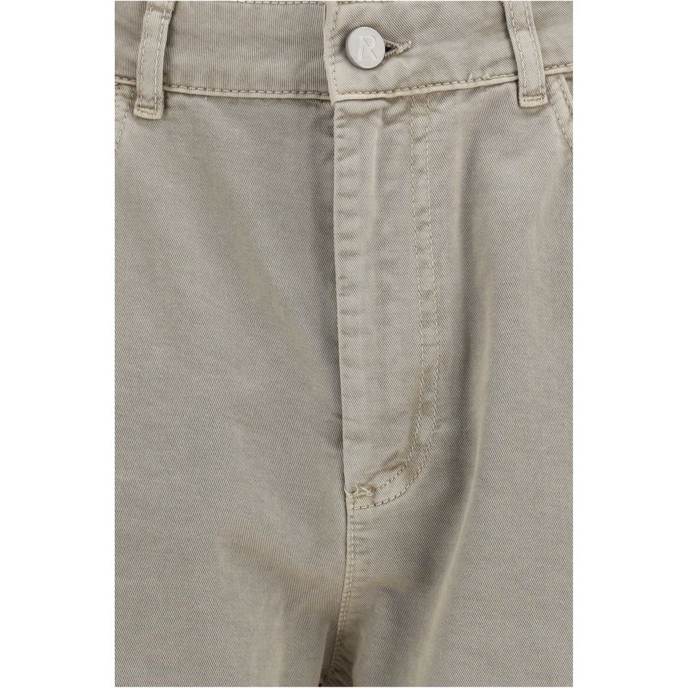 Represent Beige Cotton Bermuda Shorts | Regal Royce