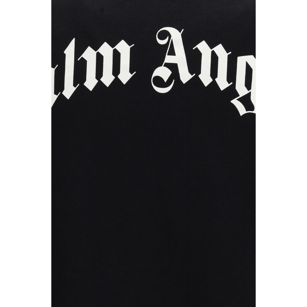 Palm Angels Black Cotton Sweatshirt | Regal Royce
