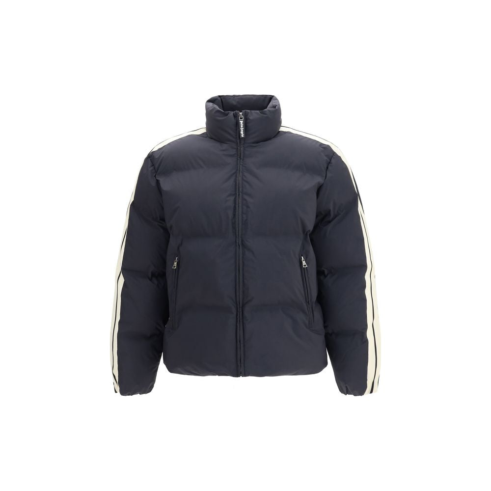 Palm Angels Black Polyamide Full-Length Jacket | Regal Royce