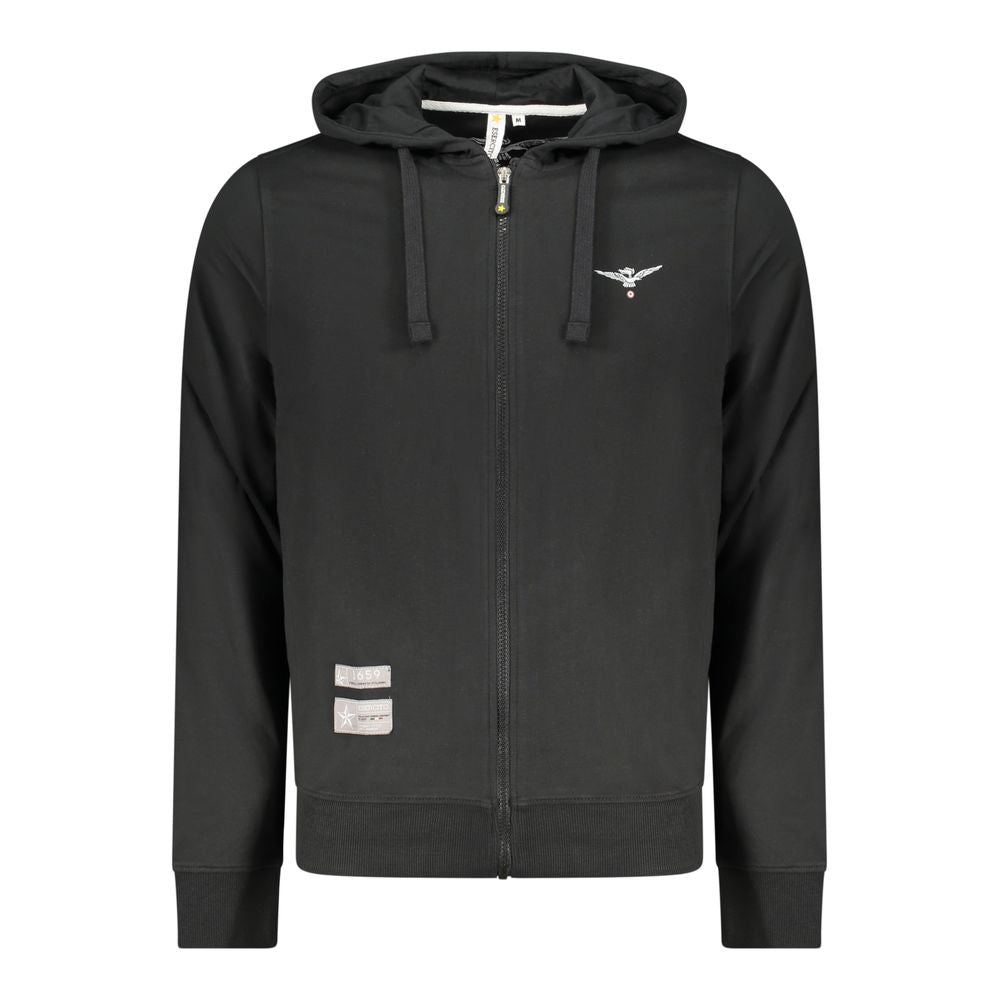Accademia Militare Black Cotton Men's Hoodie | Regal Royce