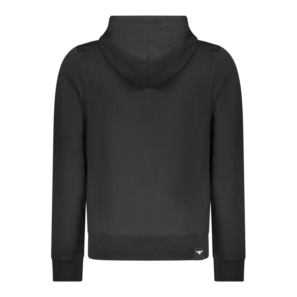 Accademia Militare Black Cotton Men's Hoodie | Regal Royce