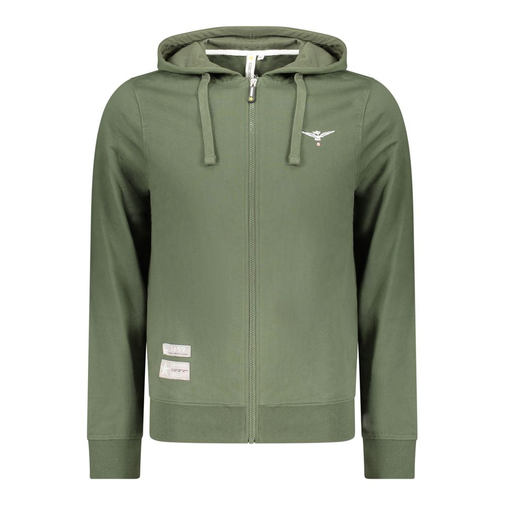 Accademia Militare Verde Cotton Men Hoodie | Regal Royce