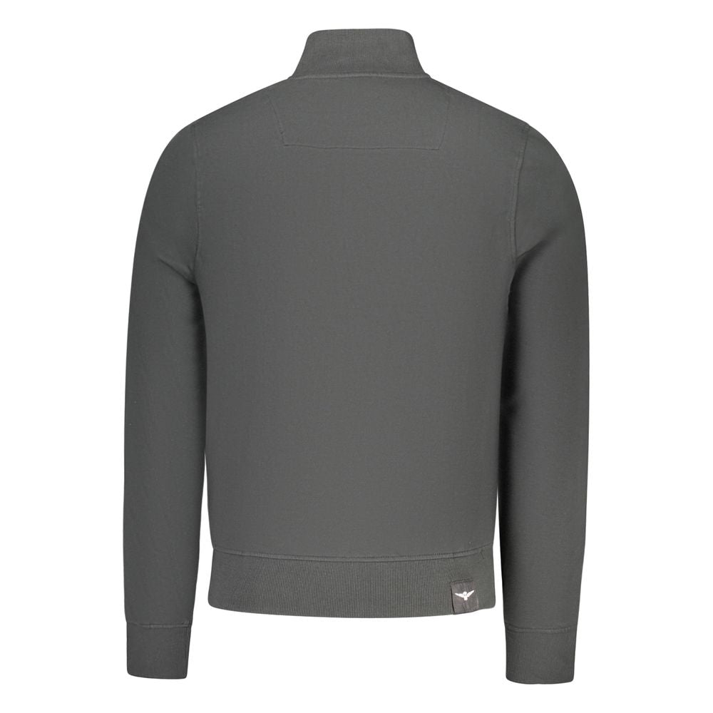 Accademia Militare Black Cotton Men Sweatshirt | Regal Royce