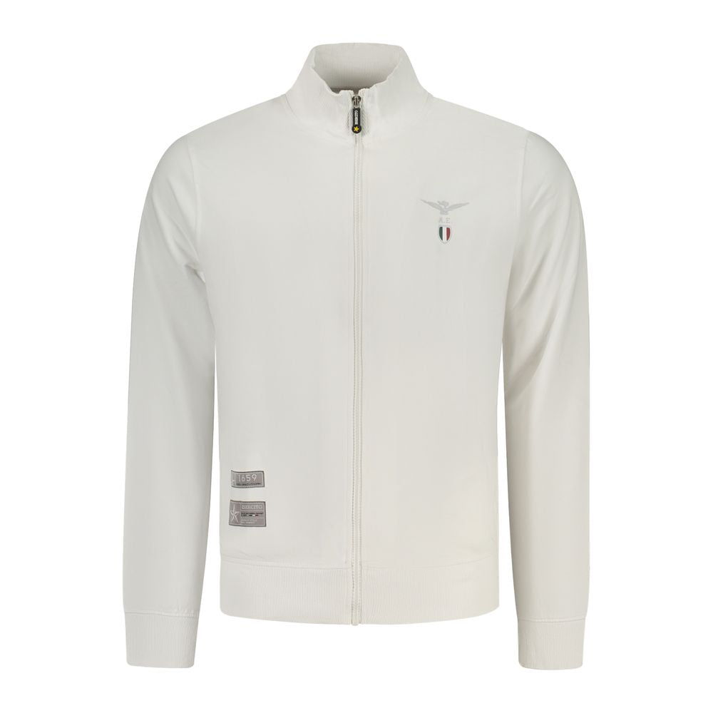 Accademia Militare White Cotton Men Sweatshirt | Regal Royce