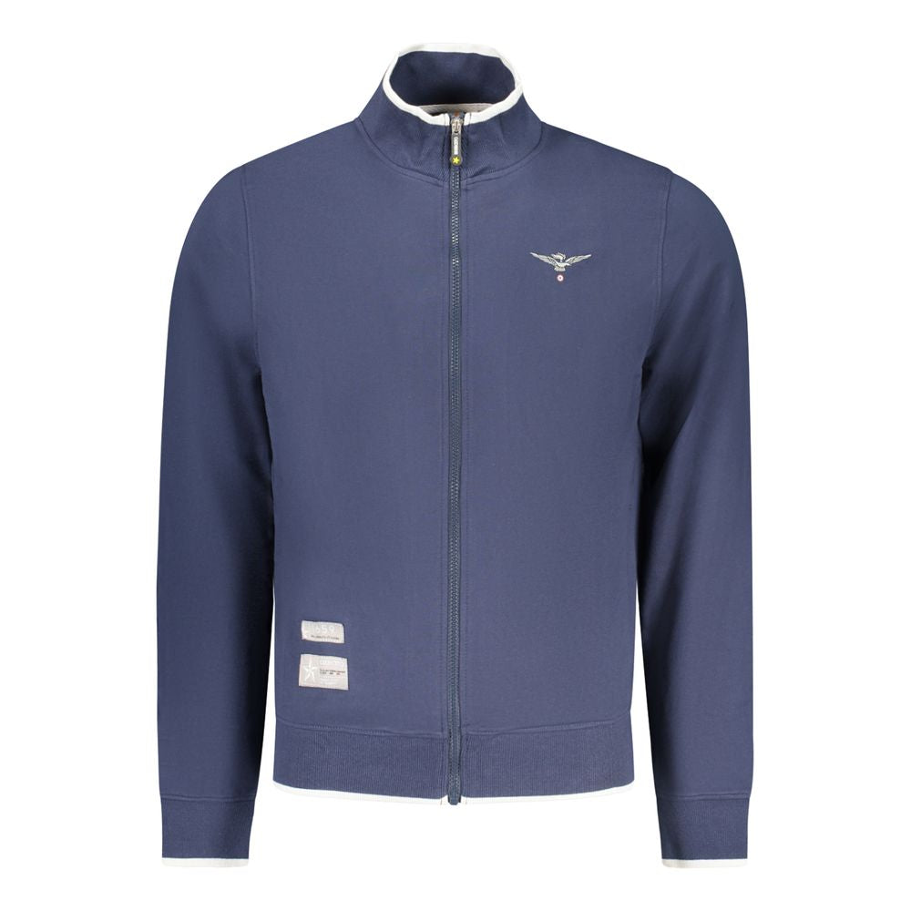 Accademia Militare Blue Cotton Men Sweatshirt | Regal Royce