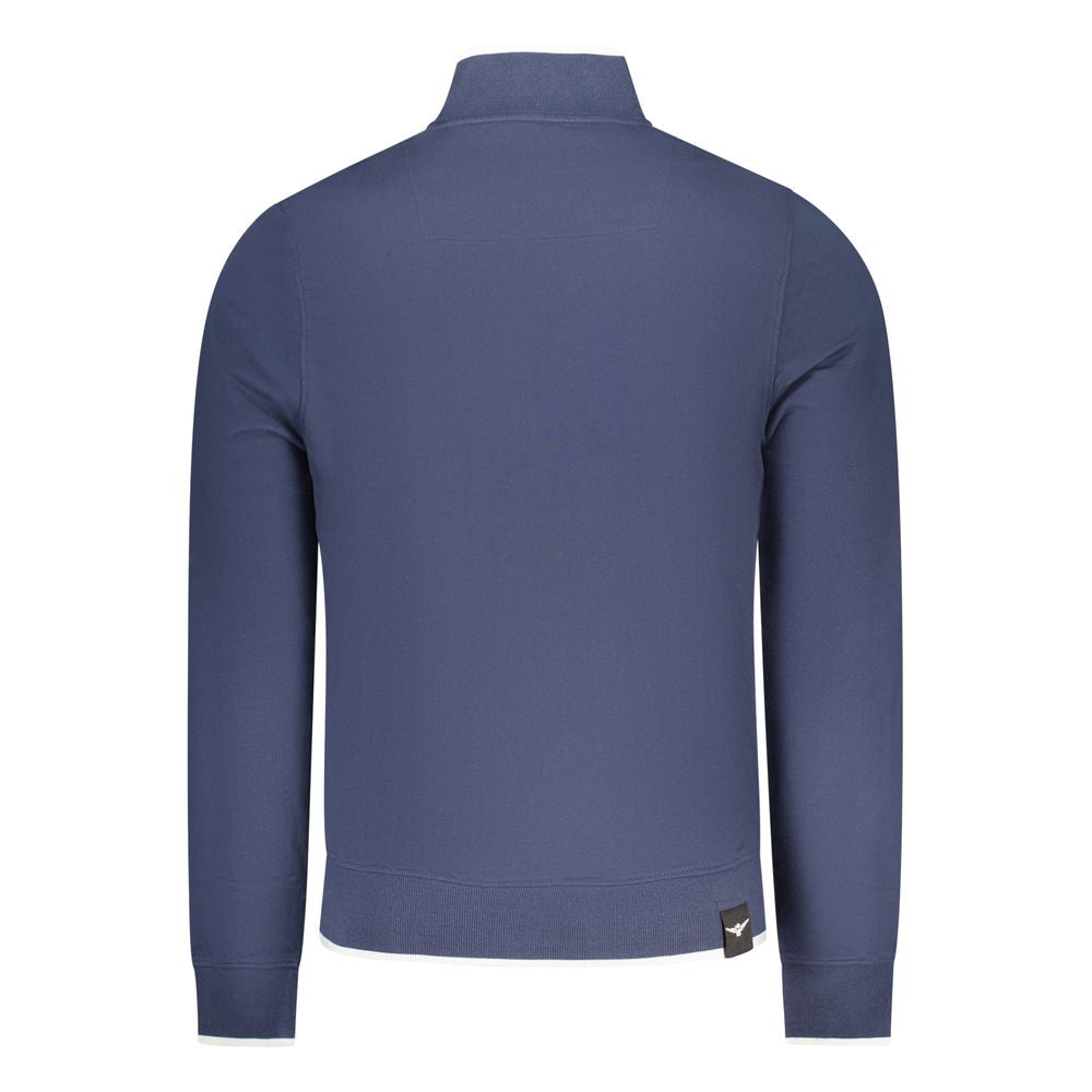 Accademia Militare Blue Cotton Men Sweatshirt | Regal Royce