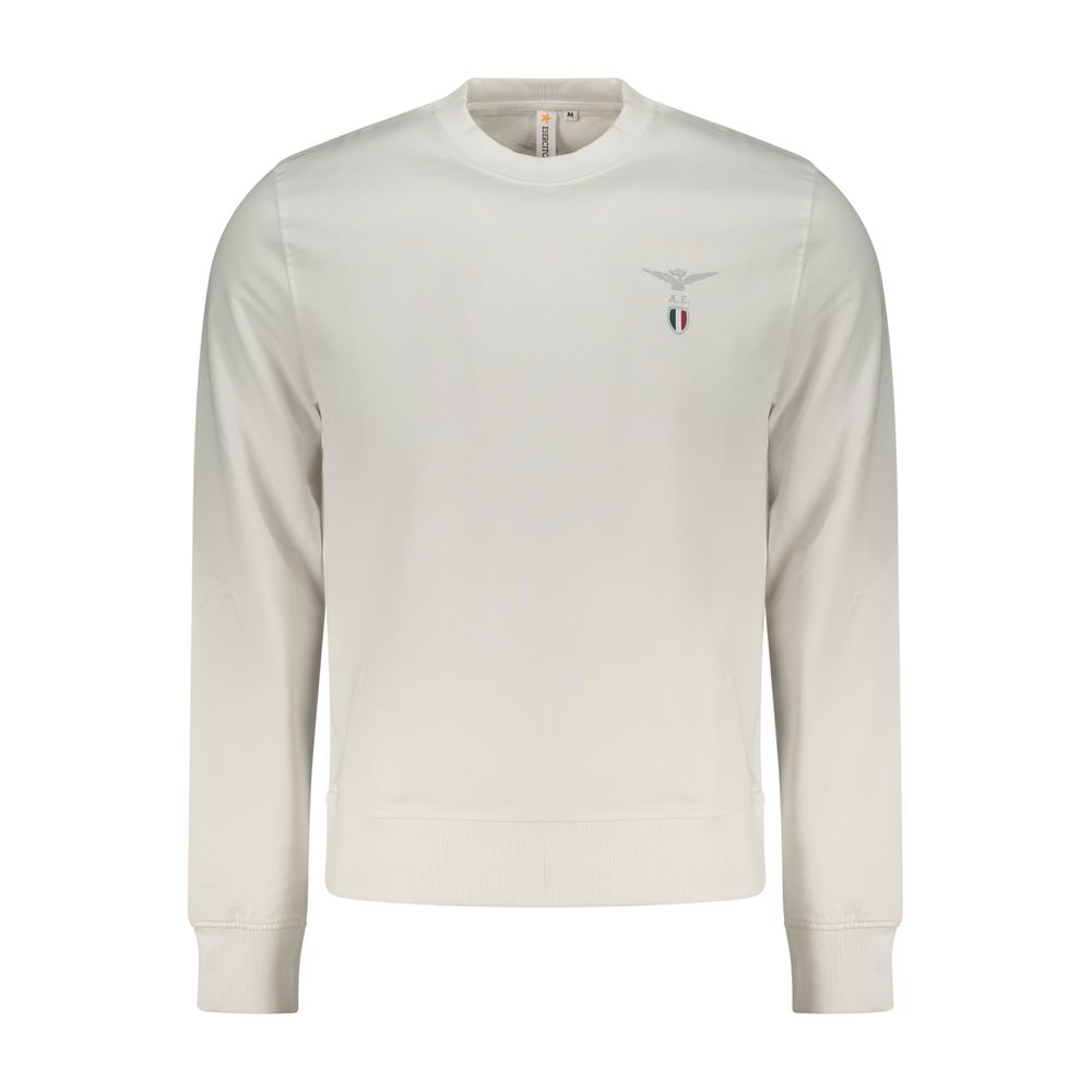 Accademia Militare Bianco Cotton Men Sweatshirt | Regal Royce