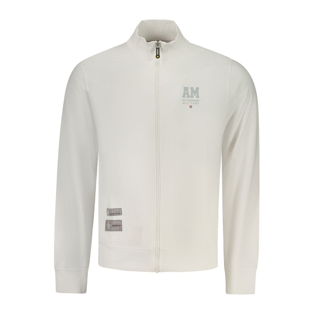 Accademia Militare White Cotton Men's Sweatshirt | Regal Royce