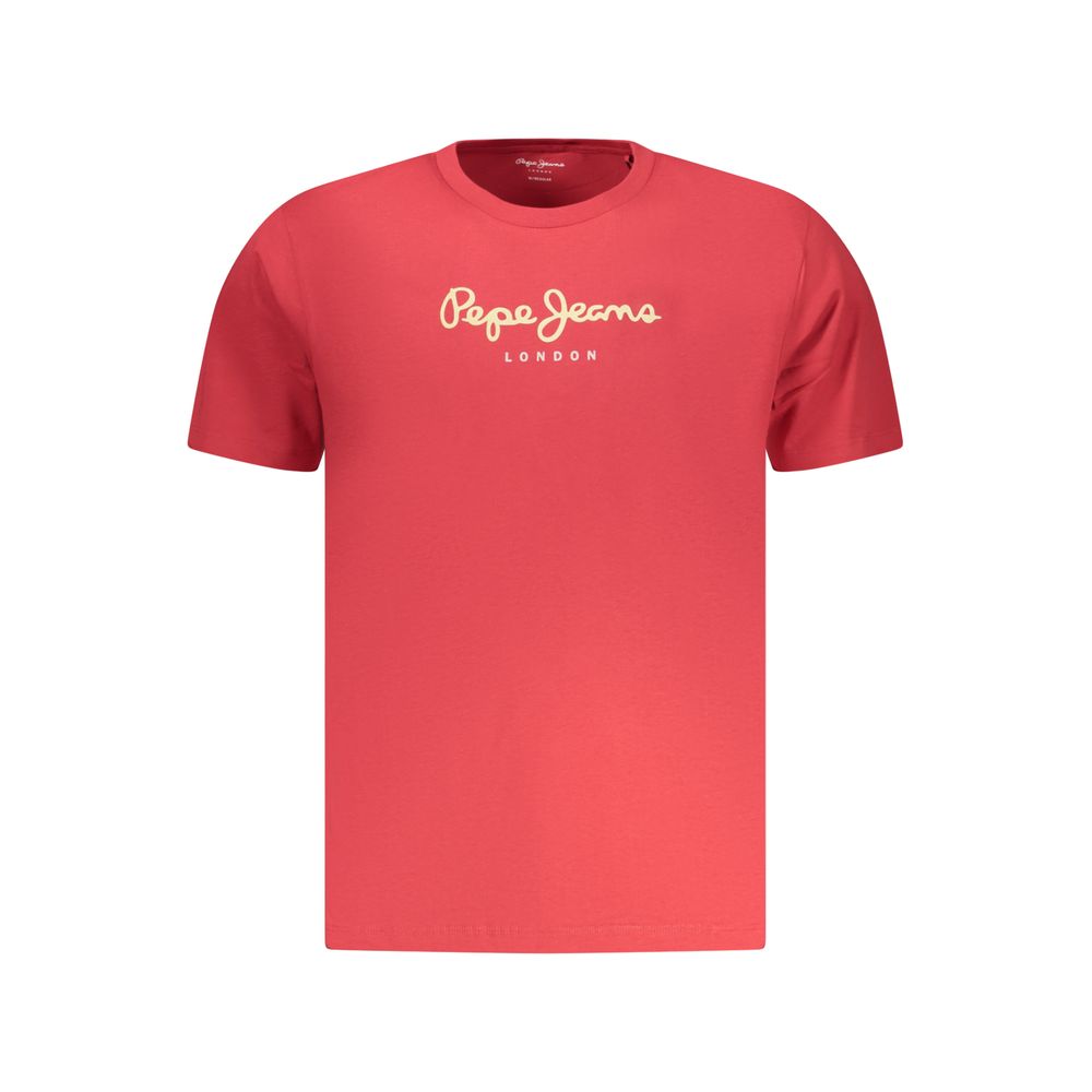 Pepe Jeans Rosso Cotton Men T-Shirt | Regal Royce