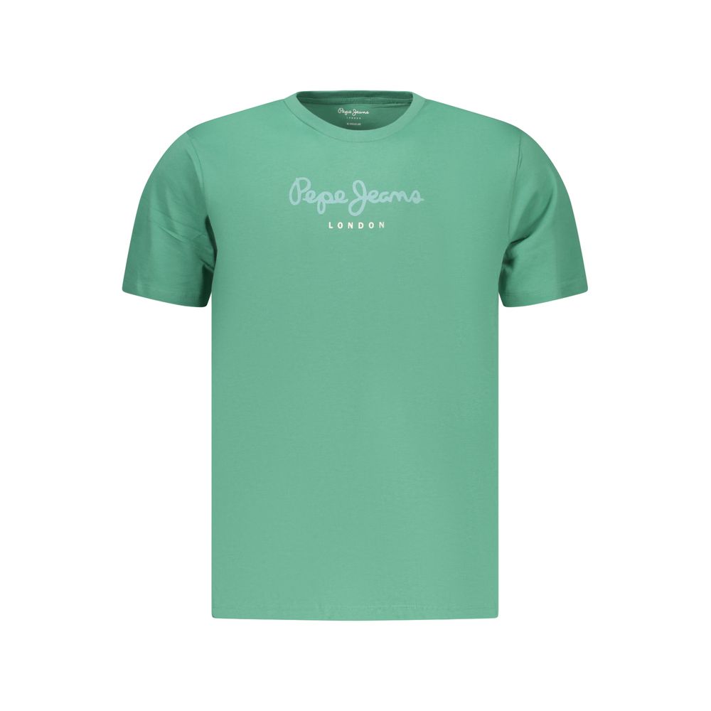 Pepe Jeans Verde Cotton Men T-Shirt | Regal Royce