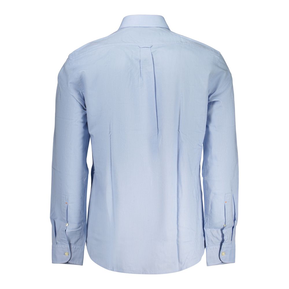 Hugo Boss Azzurro Cotton Men Shirt | Regal Royce