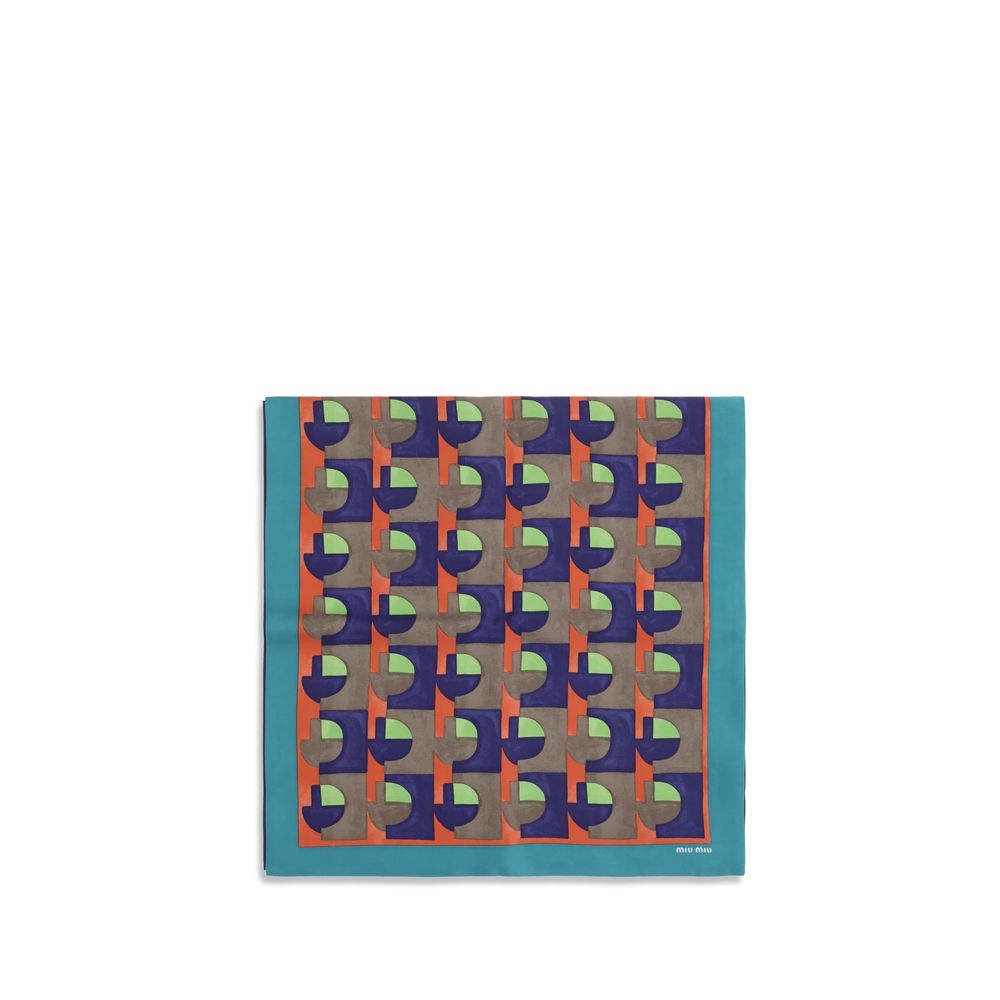 Miu Miu Multicolor Silk Scarf | Regal Royce