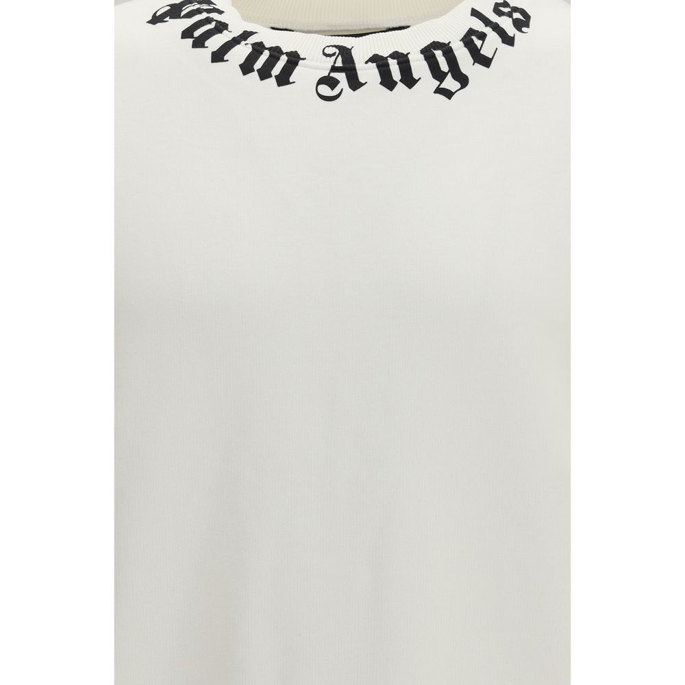 Palm Angels White Cotton Sweatshirt | Regal Royce