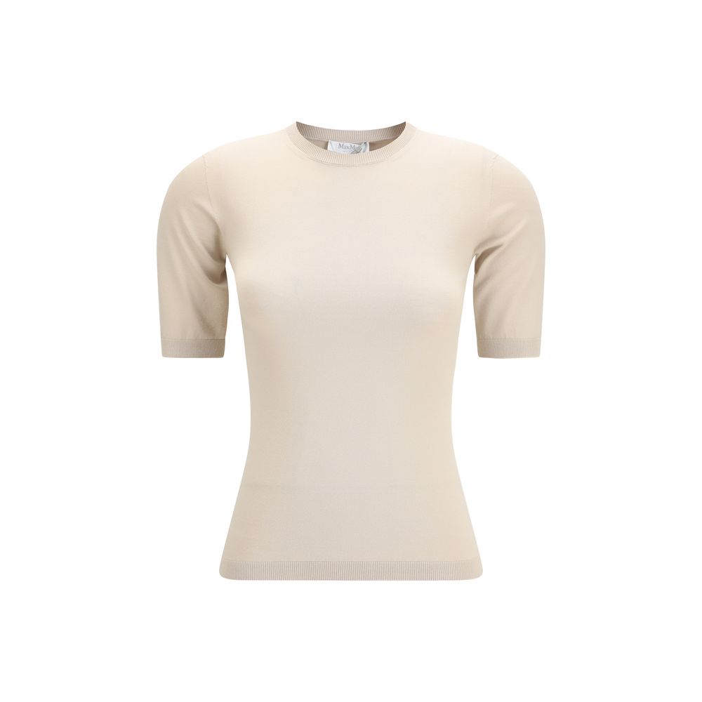 Max Mara Beige Viscose T-Shirt | Regal Royce