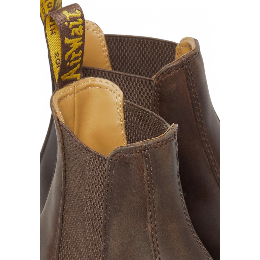 Dr. Martens Brown Leather Ankle Boots