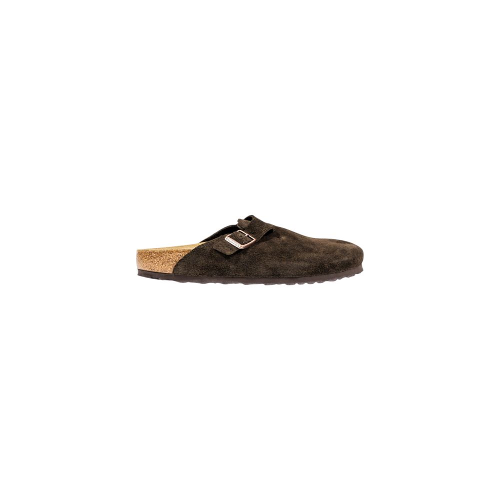 Birkenstock Brown Suede Leather Slippers | Regal Royce