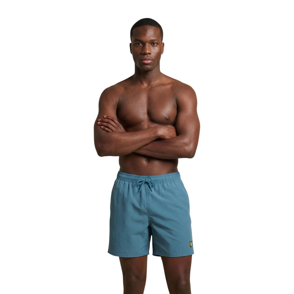 Lyle & Scott Blue Polyamide Swim Shorts | Regal Royce