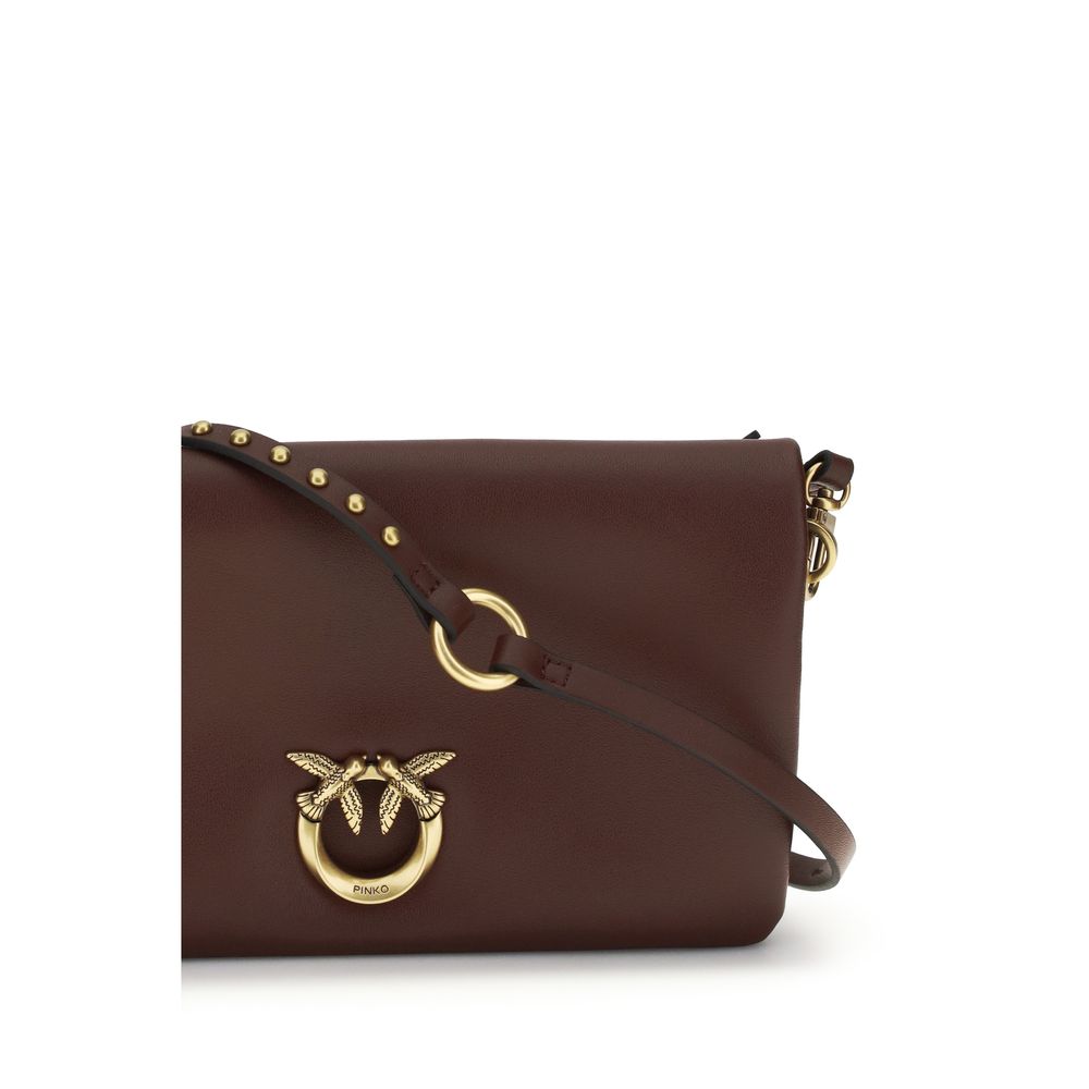 PINKO Purple Calf Leather Bos Taurus Shoulder Bag | Regal Royce